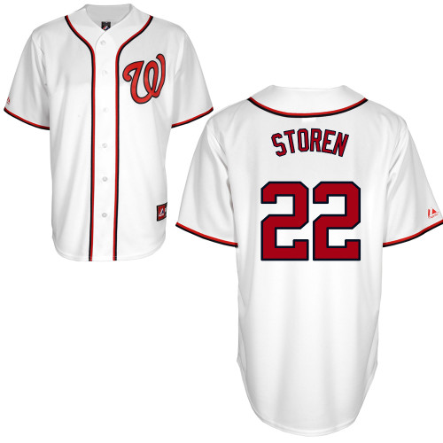 Drew Storen #22 mlb Jersey-Washington Nationals Women's Authentic Home White Cool Base Baseball Jersey